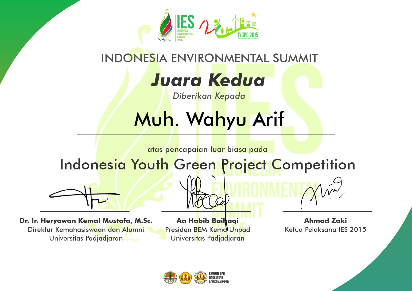 Foto Indonesia Youth Green Project Competition (IYGPC)