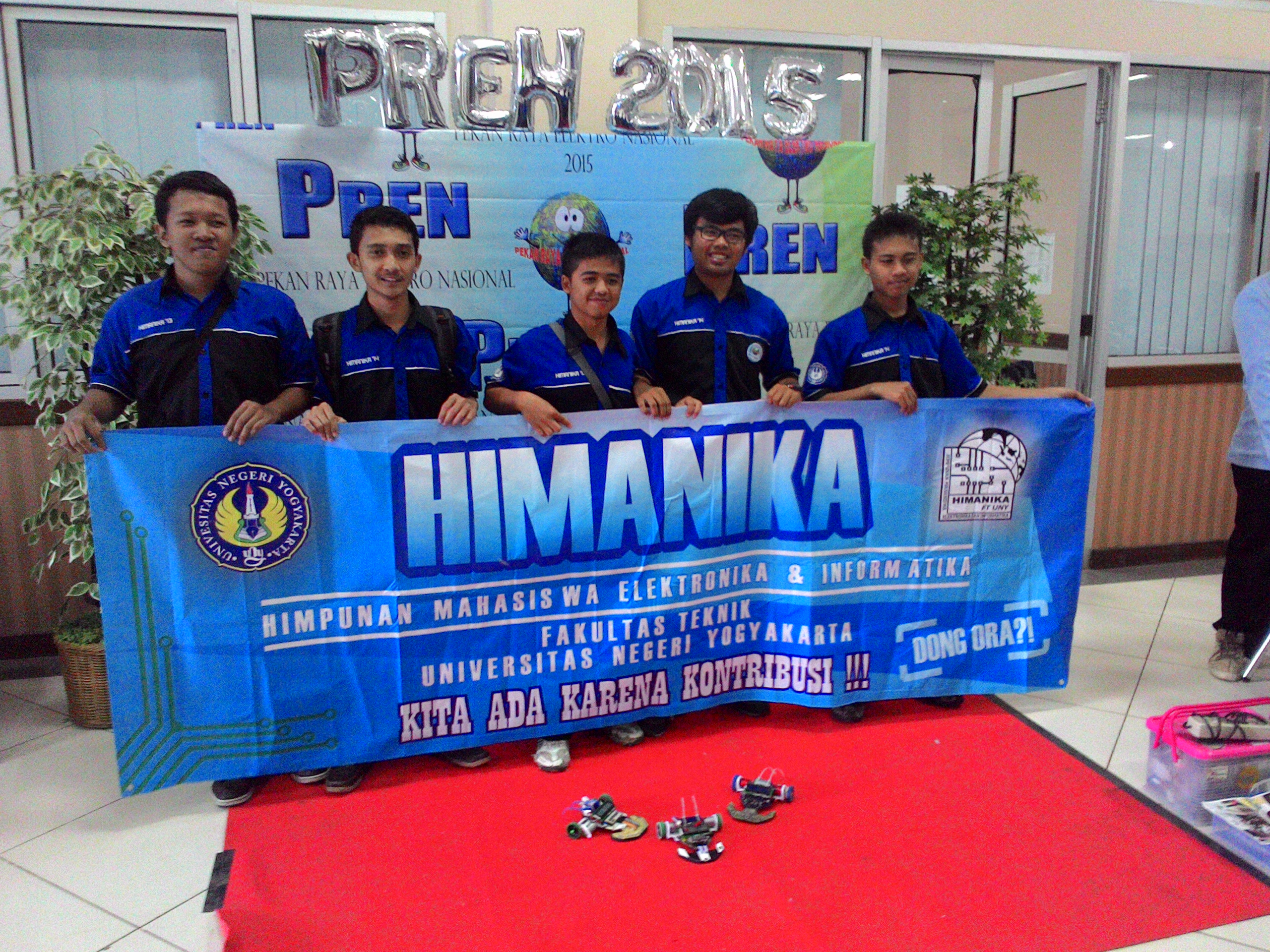 Foto Kontes Robot Nasional Line Follower Robotic Competition “Pekan Raya Elektro Nasional (PREN)” Tahun 2015 di Politeknik Negeri Sriwijaya Palembang