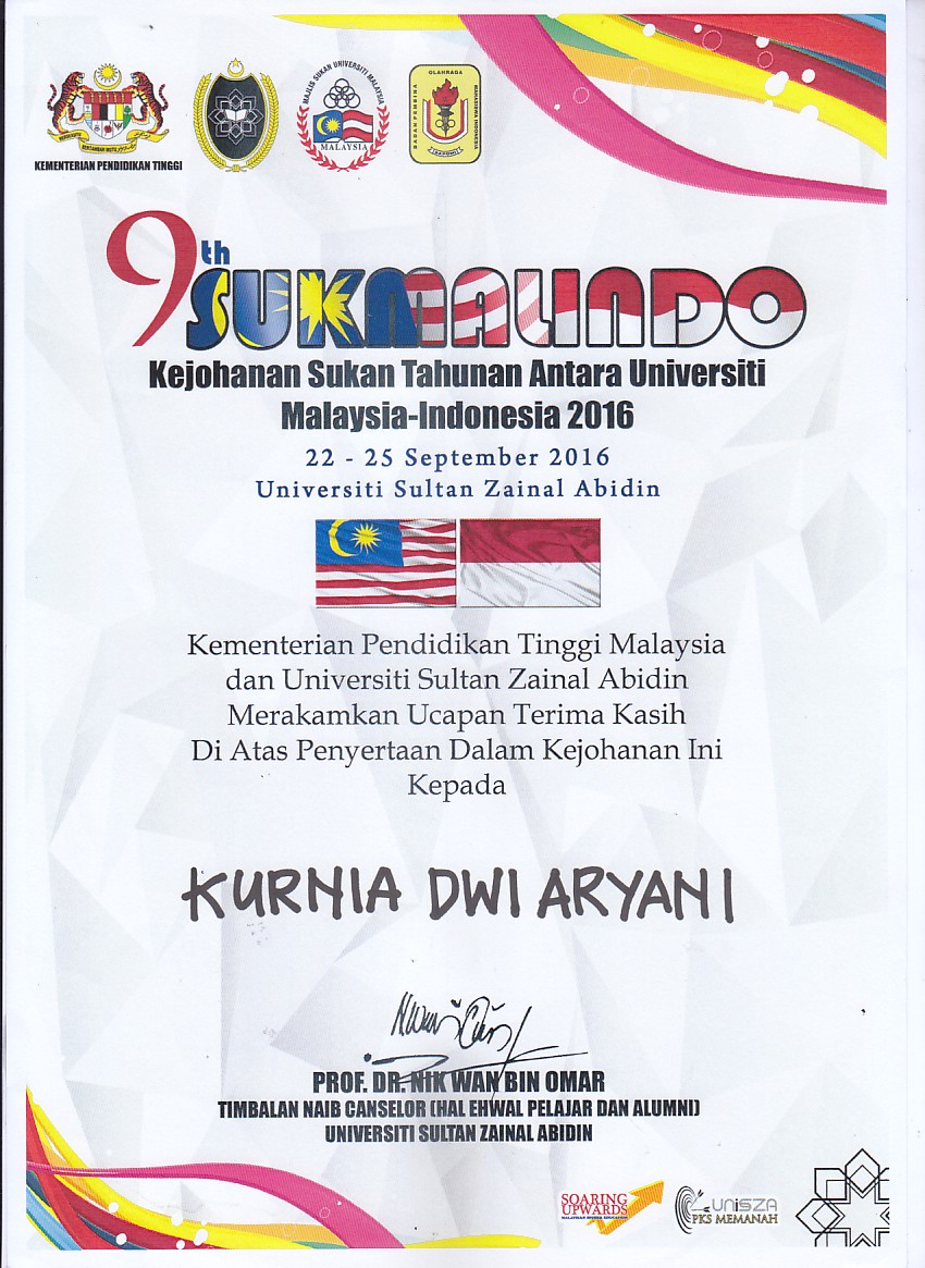 Foto  9th SUKMALINDO Kejohanan Sukan Tahunan Antara Universiti Malaysia-Indonesia 2016