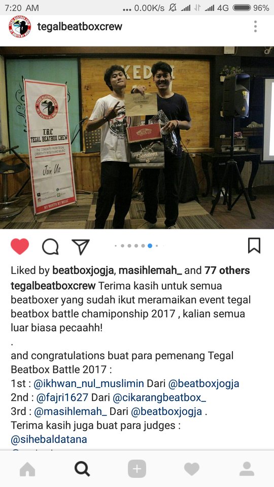 Foto Kompetisi Beatbox Tegal 2017