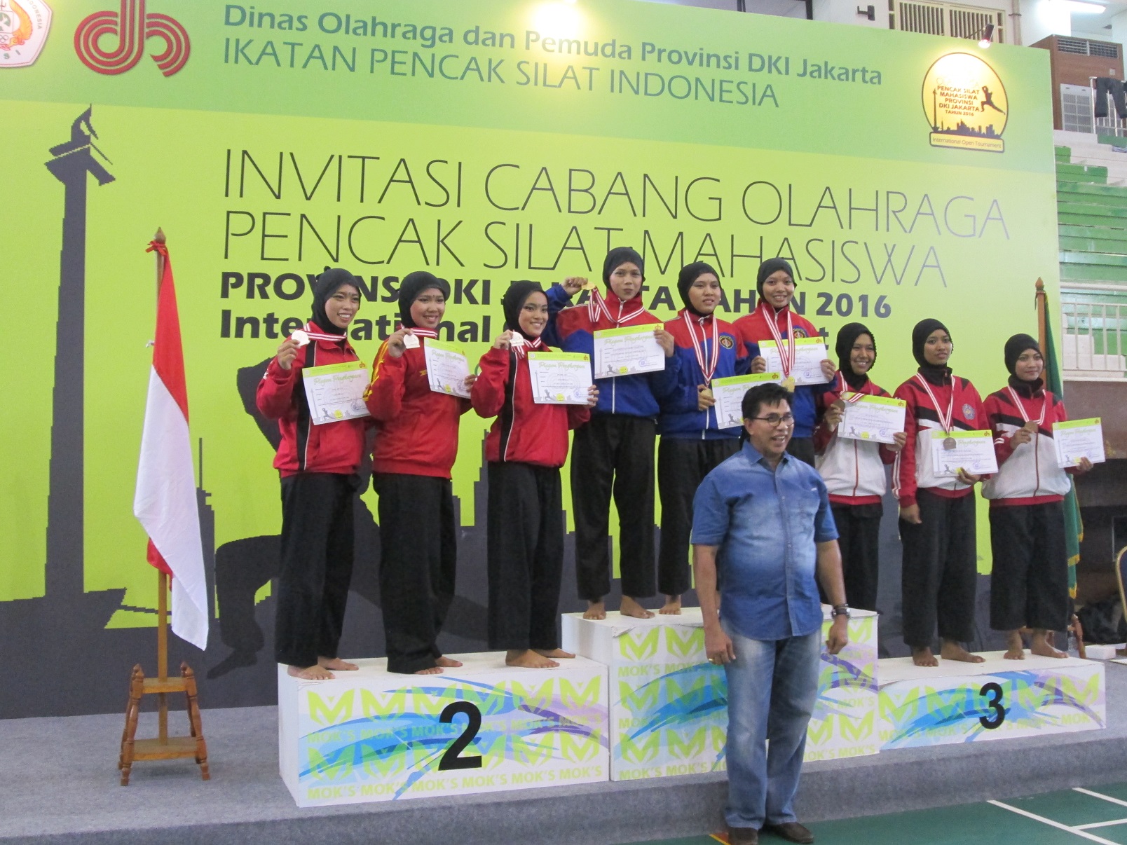 Foto invitasi cabang olahraga pencak silat mahasiswa dan ipsi internasional open tournamen provinsi dki jakarta