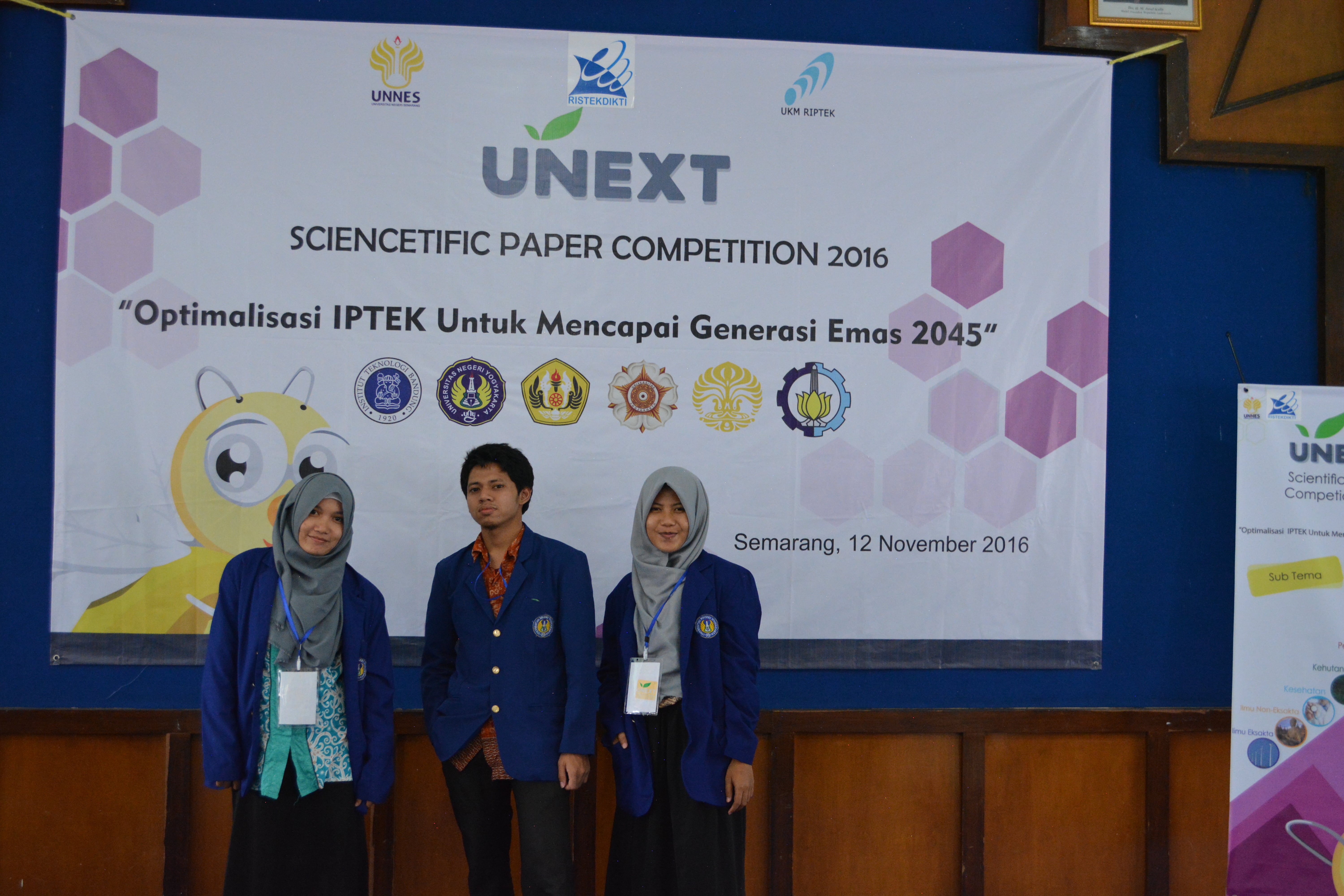 Foto Unnes National Expo of Technology (UNEXT) Scientific Paper Competition 2016