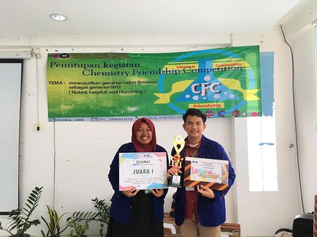 Foto Lomba Karya Tulis Ilmiah CFC 2018 Hima Kimia Universitas Bangka Belitung