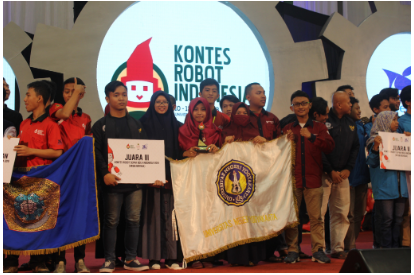 Foto KRI category in the 2018 DIY-Central Java Regional III Robot Contest at UPGRIS Semarang