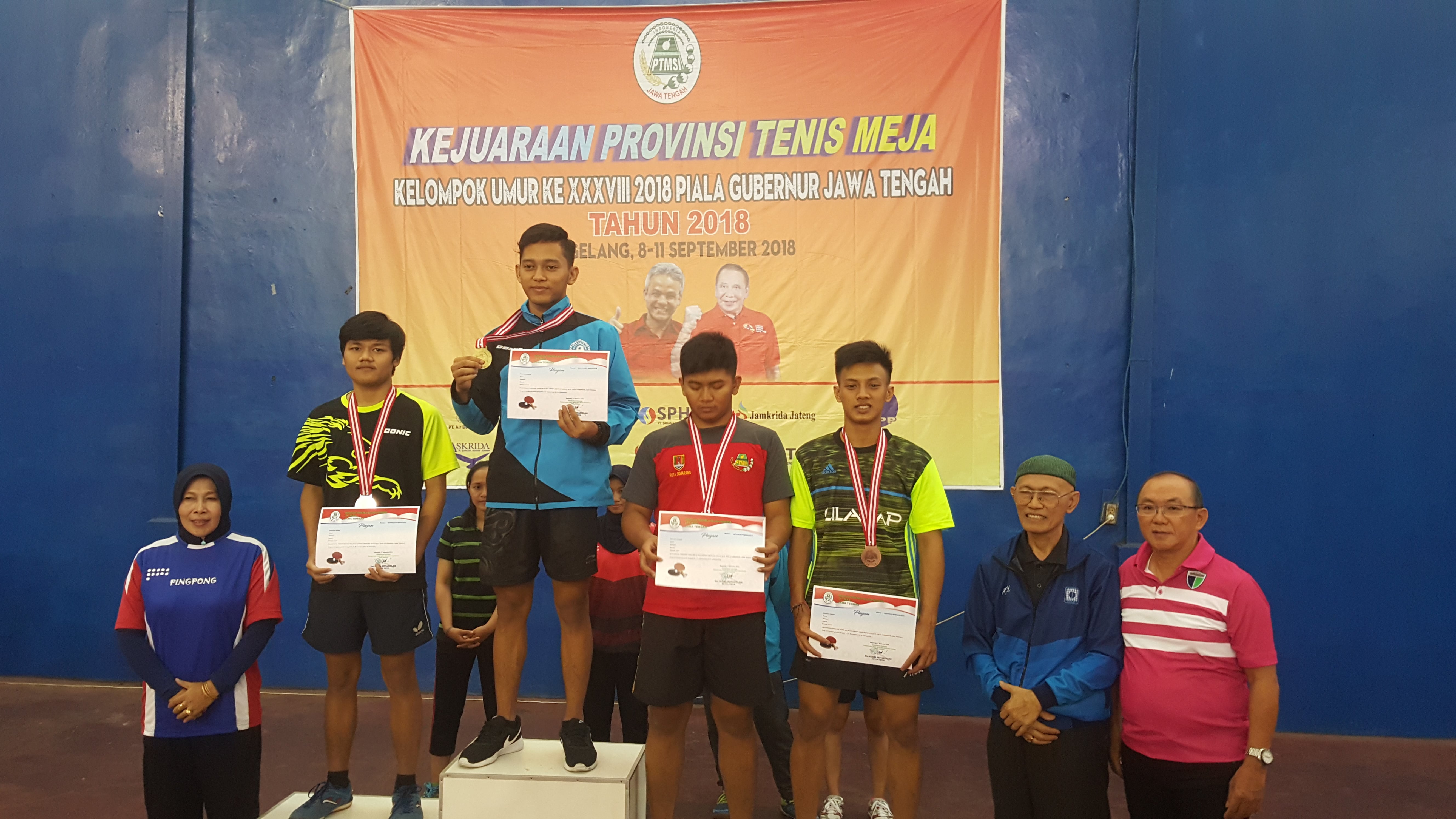 Foto Kejuaraan Provinsi Tenis Meja Kelompok Umur Ke XXXVIII 2018 Piala Gubernur Jawa Tengah