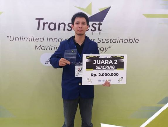 Foto 2ND Winner of Seacring Research Competition at Marine Transportation Department, Institut Teknologi Sepuluh Nopember, March 2018
