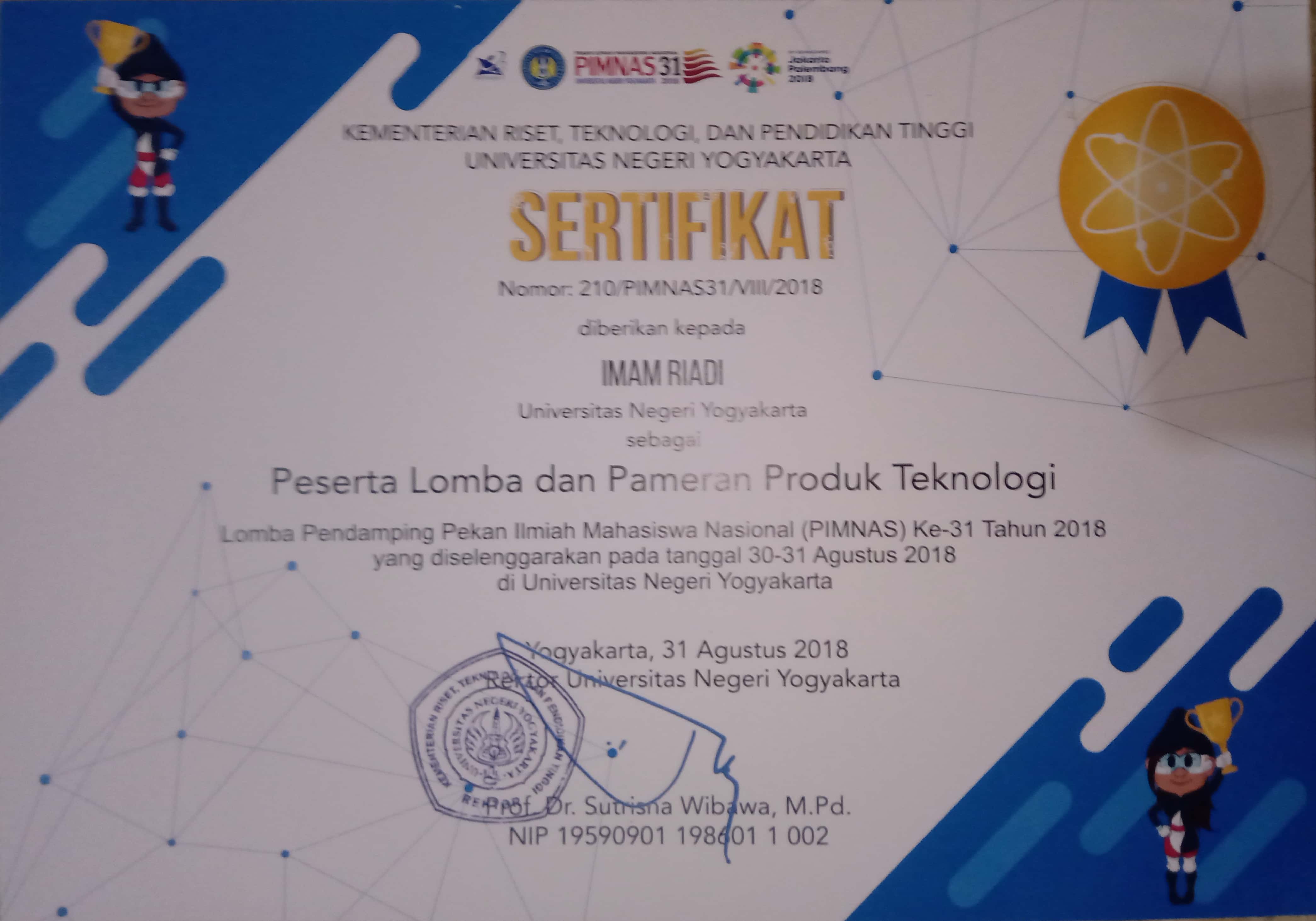 Foto Lomba Pameran produk Teknologi 2019