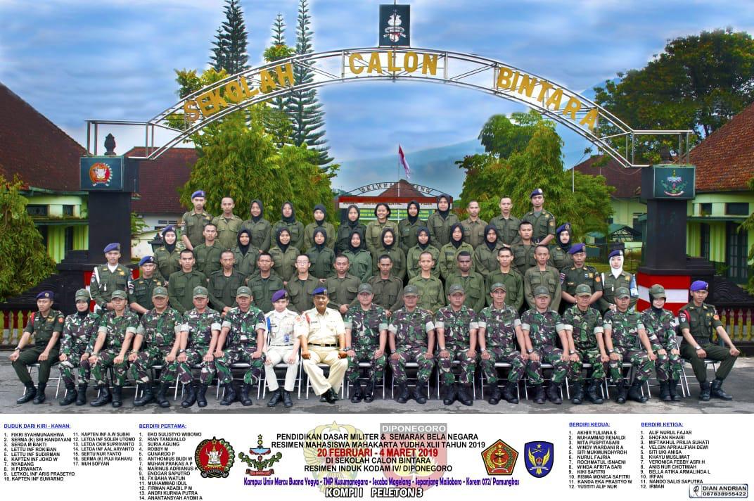 Foto Pendidikan Dasar Resimen Mahasiswa Mahakarta Yudha XLII 2019