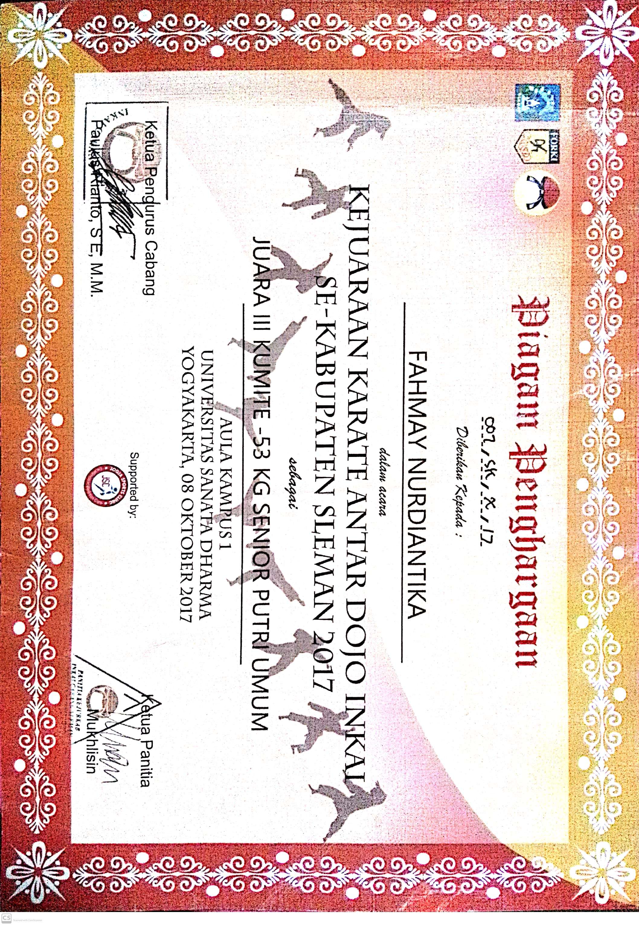 Foto Kejuaraan Karate se-Kabupaten Sleman D.I. Yogyakarta