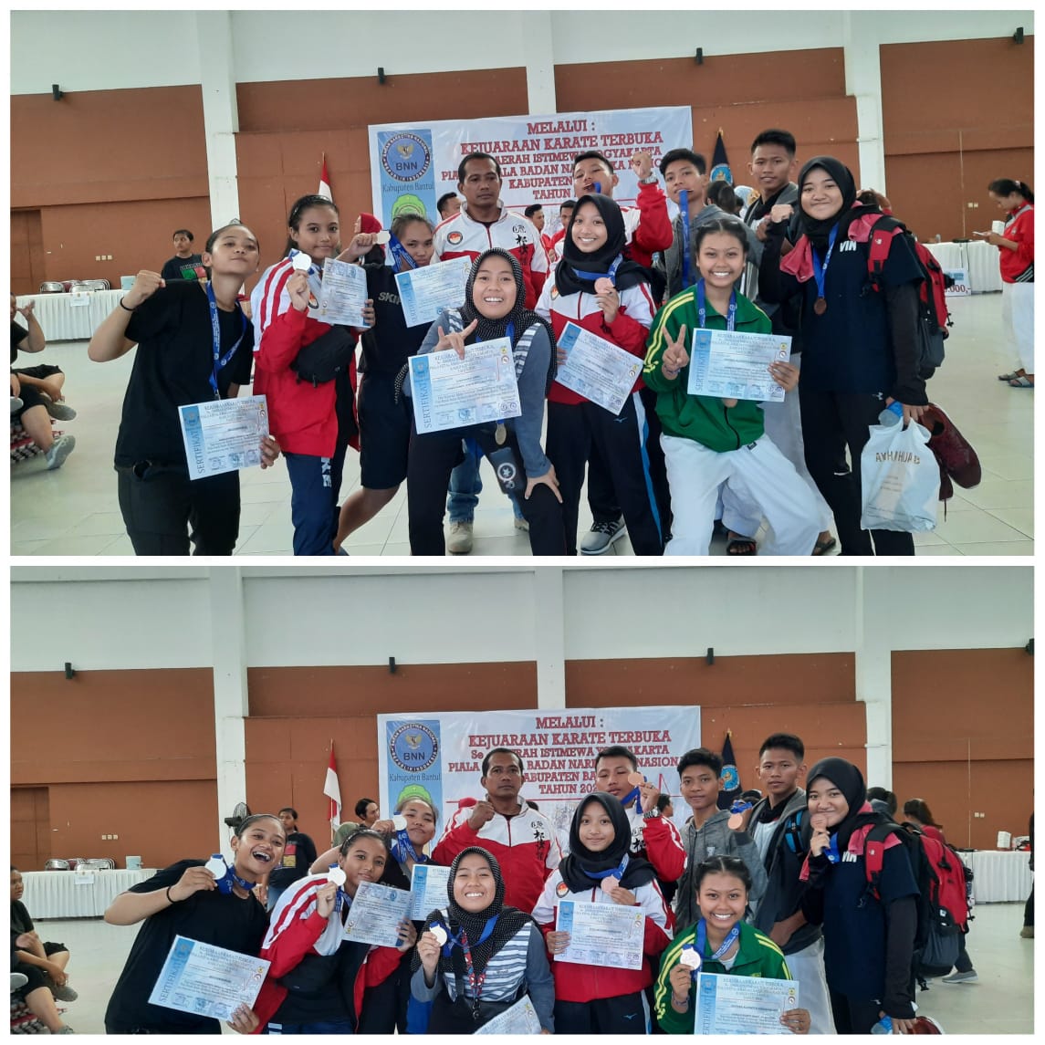 Foto Kejuaraan Karate Piala Kepala BNN Bantul Terbuka Se-DIY