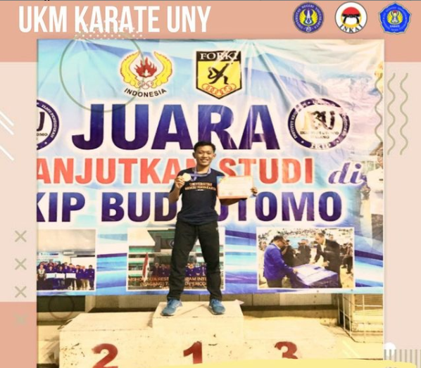 Foto kejuaraan karate terbuka piala BNN kabupaten Bantul 2020