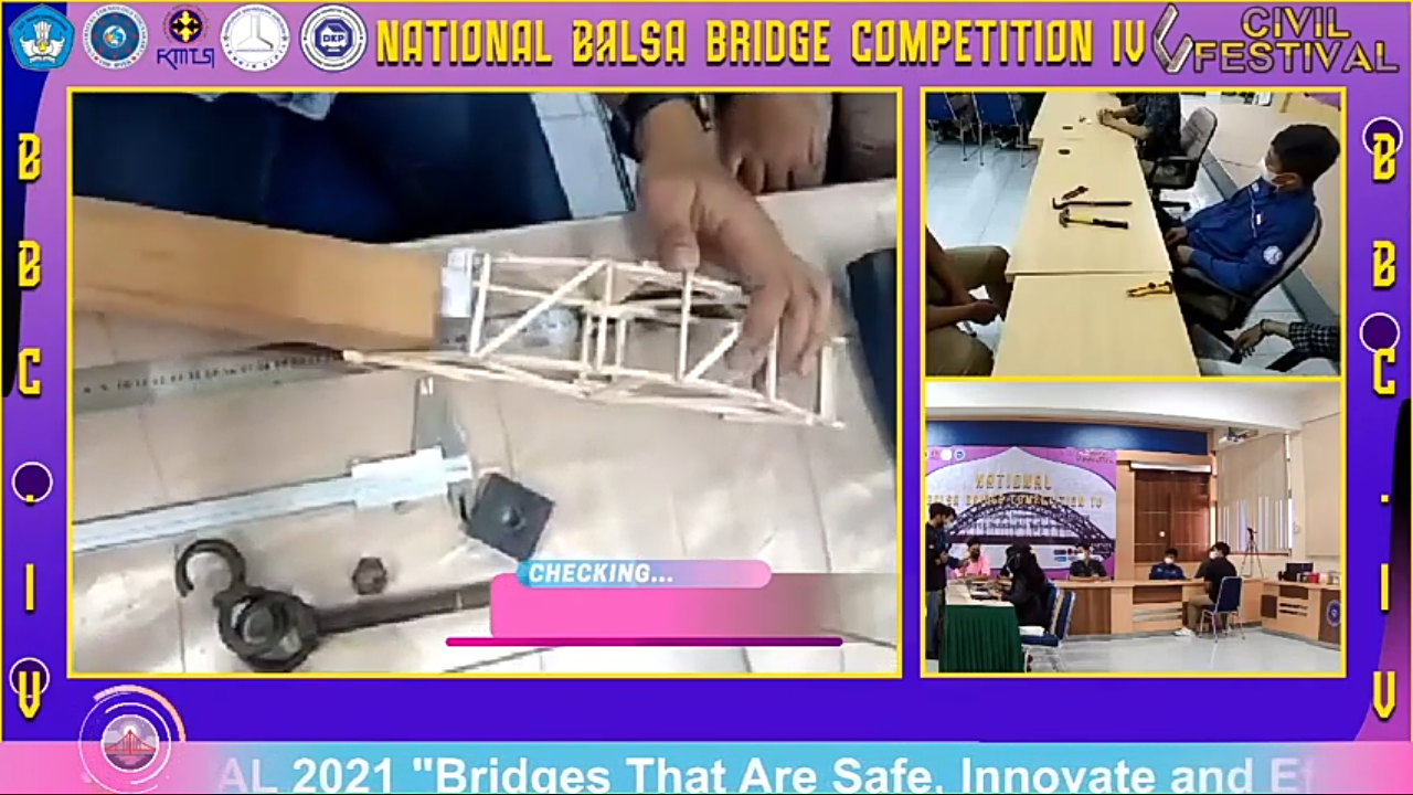 Foto Kompetisi jembatan Balsa IV Nasional Tahun 2021
