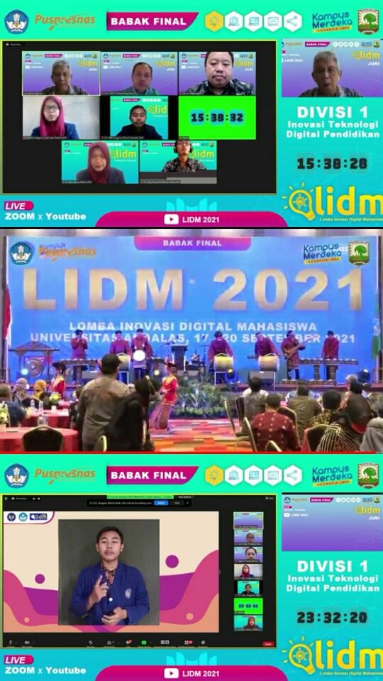 Foto LIDM (Lomba Inovasi Digital Mahasiswa) tahun 2021
