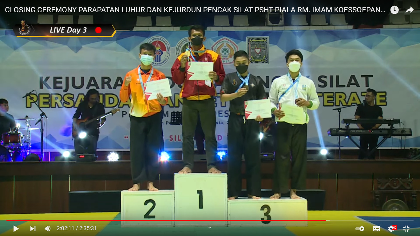 Foto Kejuaraan Dunia Pencak Silat Persaudaraan Setia Hati Terate Tahun 2021 Piala Imam Koessopangat