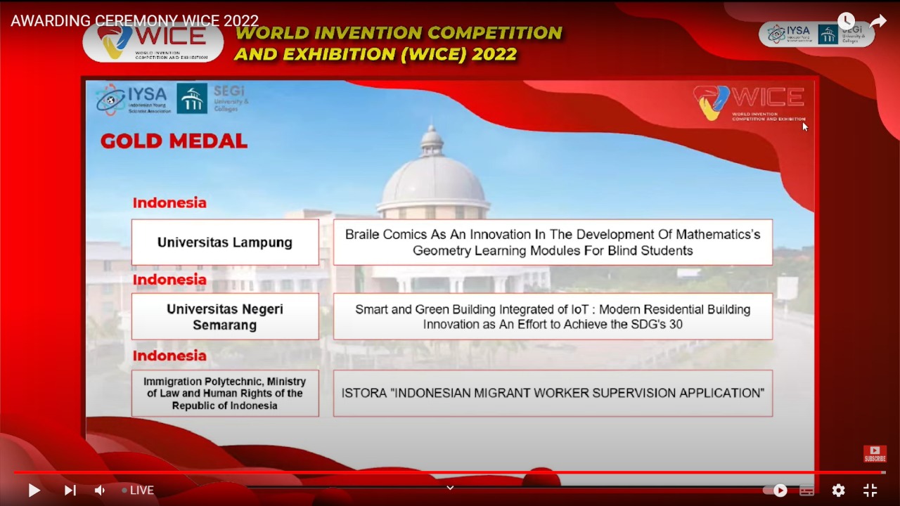 Foto World Invention Competition and Exhibition (WICE) Online Competition