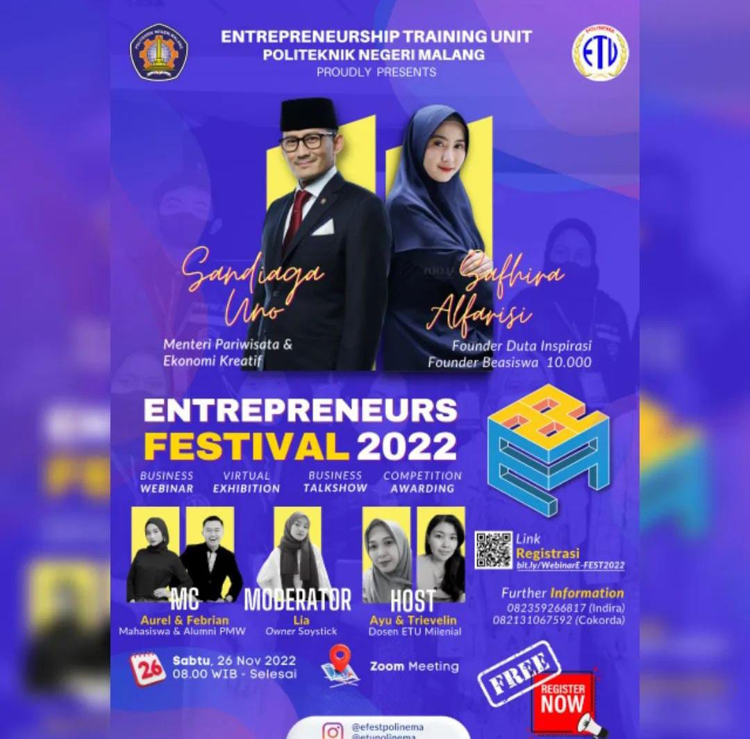 Foto Business Plan Competition Enterprenuers Festival (E-FEST) 2022