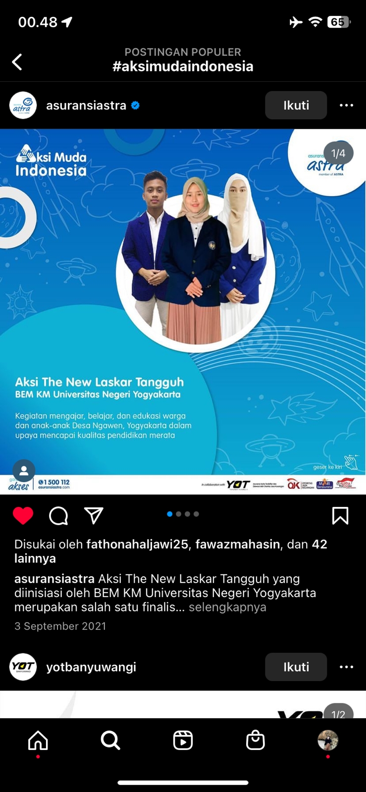 Foto Aksi Muda Indonesia 2021
