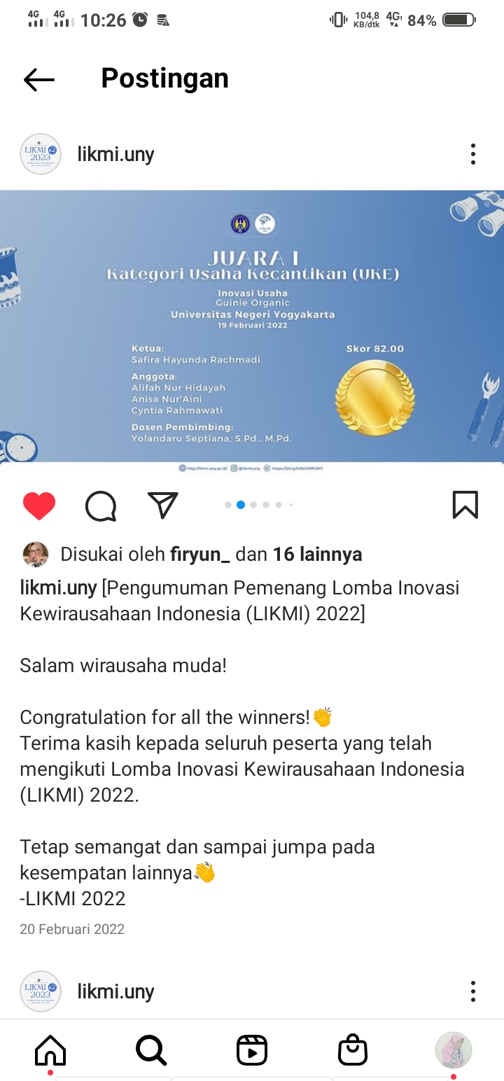 Foto Lomba Inovasi Kewirausahaan Mahasiswa Indonesia 2022