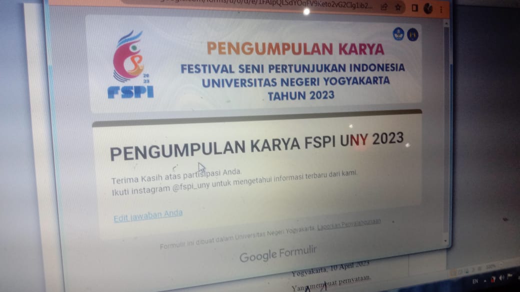 Foto Festival Seni dan Pertunjukan Indonesia Universitas Negeri Yogyakarta  2023