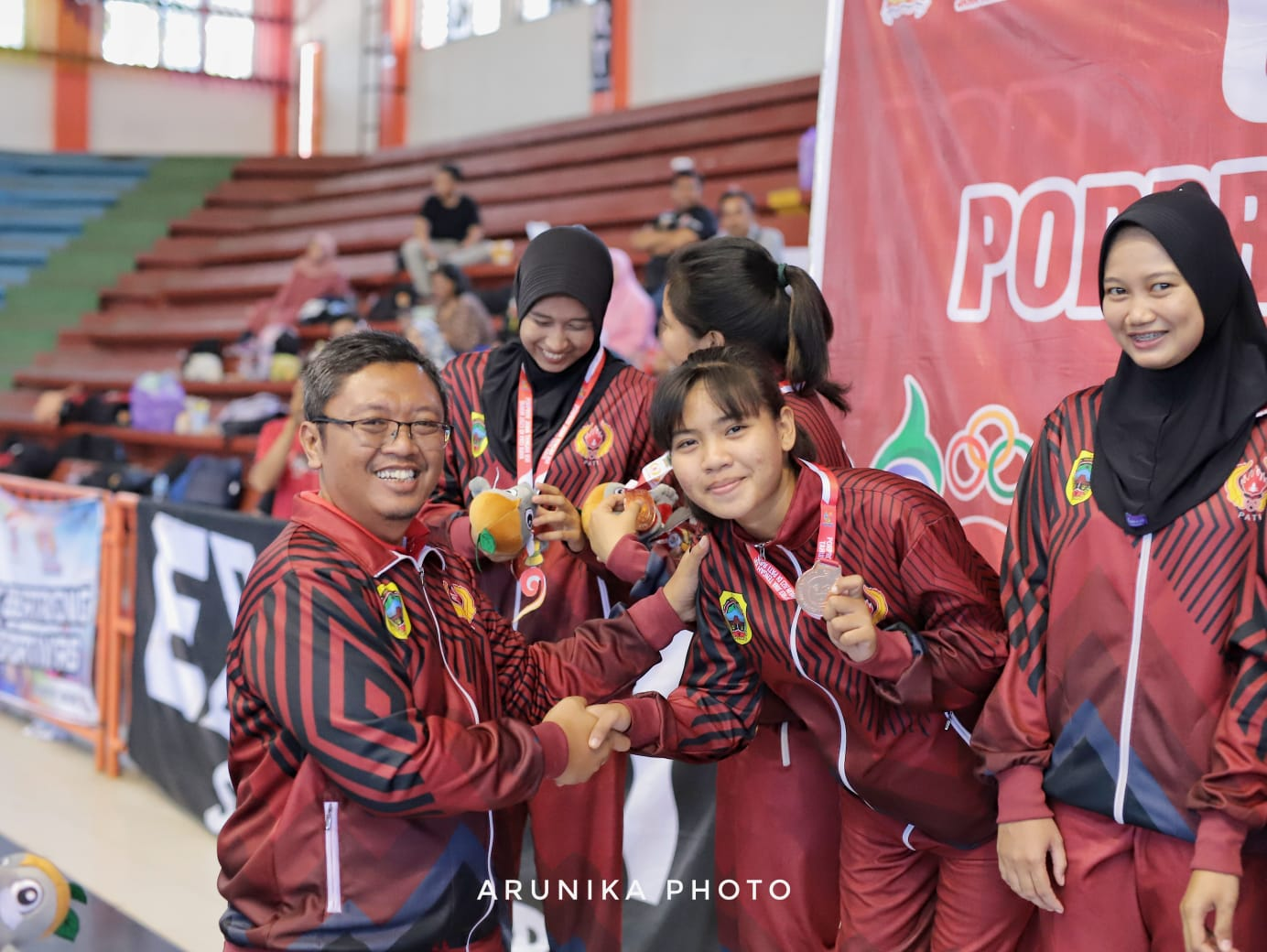 Foto Beregu Putri Cabor Bola Tangan Pekan Olahraga Provinsi Jawa Tengah XVI Tahun 2023 di Pati Raya