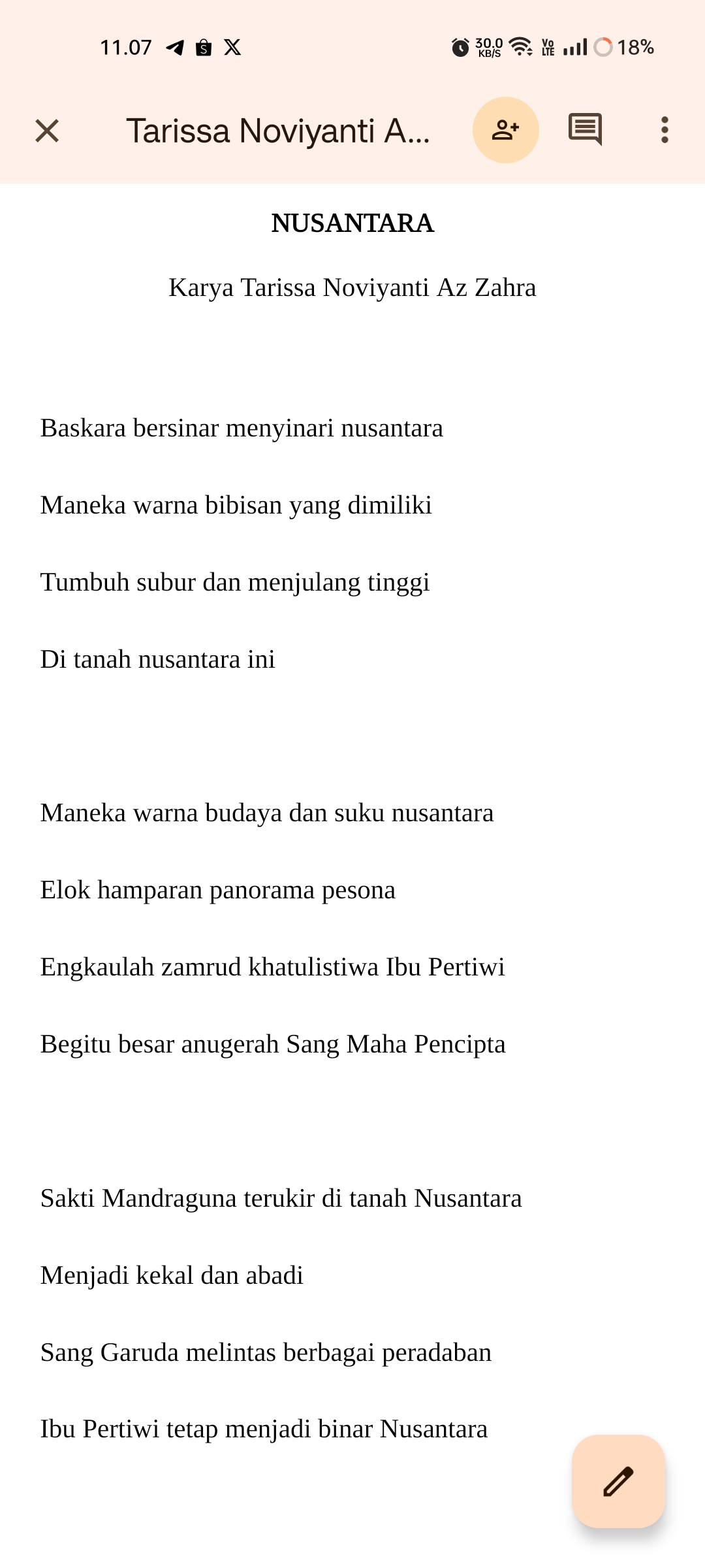 Foto Lomba Cipta Puisi Festival Sastra dan Bahasa Indonesia (Frasa 7.0) 