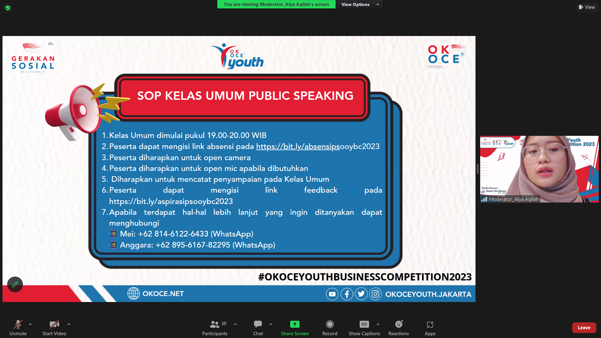 Foto OK OCE YOUTH BUSSINES COMPETITION