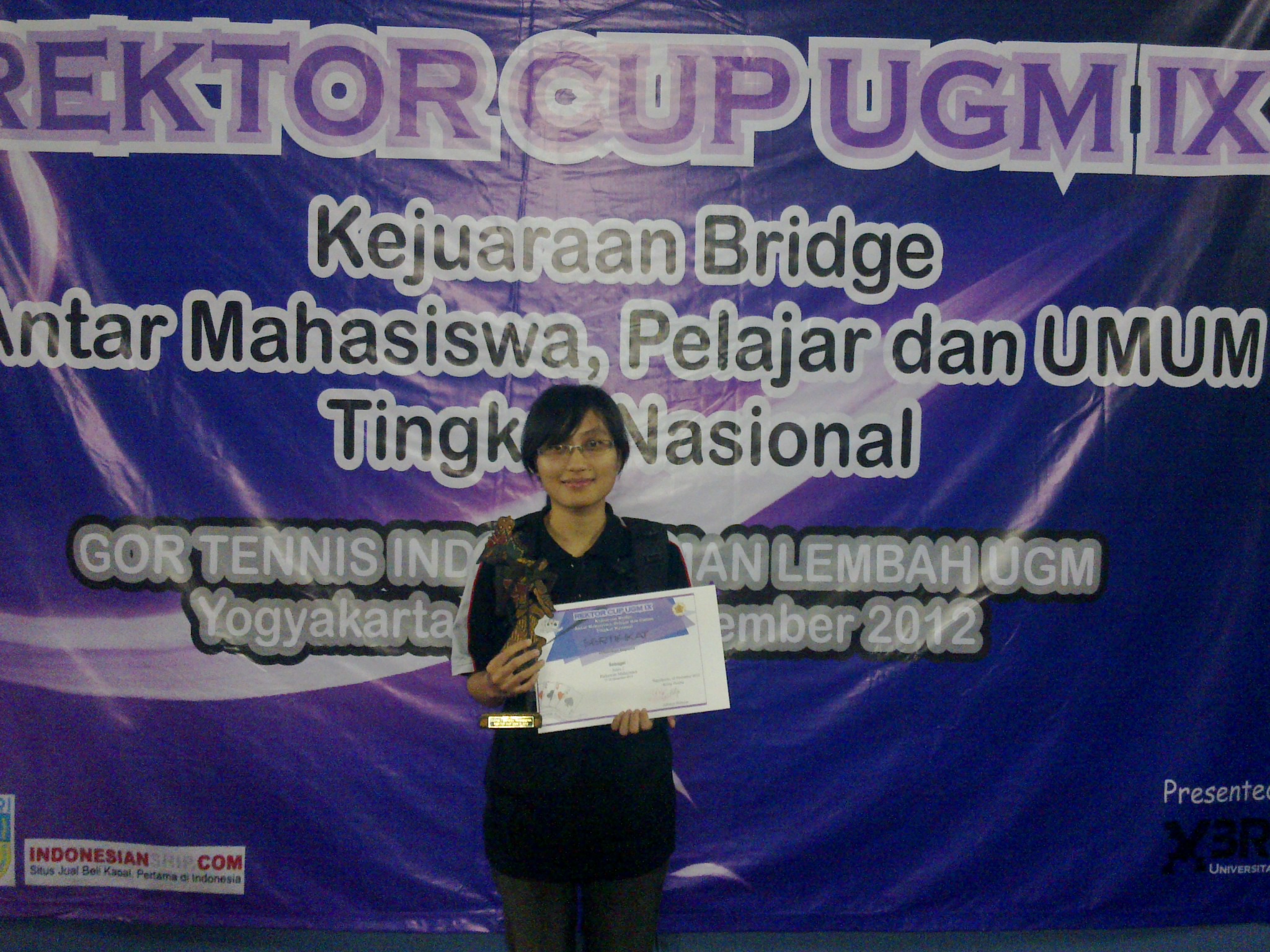 Foto Kejuaraan Bridge antar Mahasiswa Tingkat Nasional kategori patkawan mahasiswa dalam rangka REKTOR CUP UGM IX 