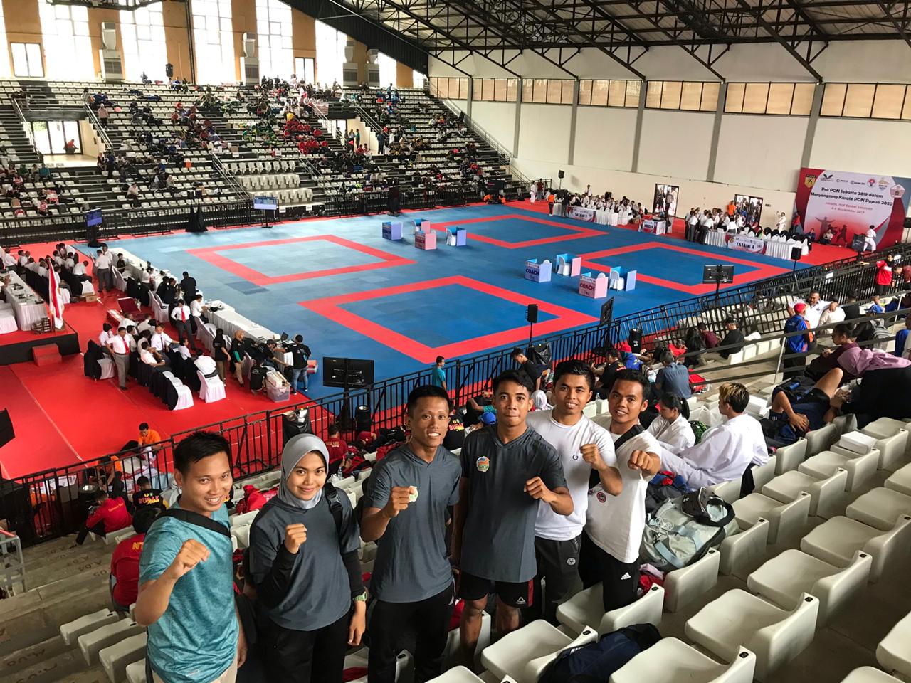 Foto kejuaraan nasional karate pra-kualifikasi PON XX tahun 2019