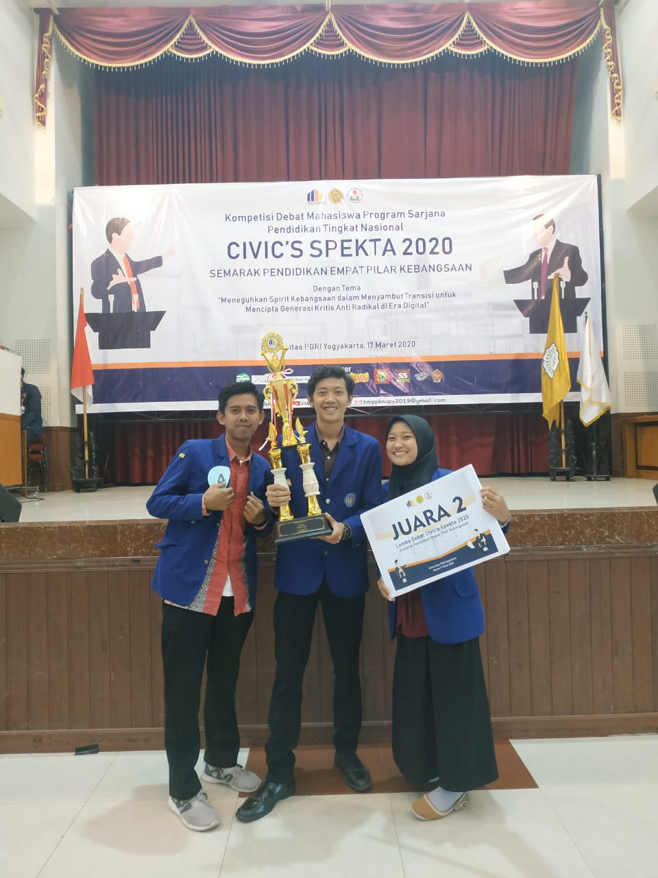 Foto Lomba Debat Nasional Civic's Spekta 2020 Universitas PGRI Yogyakarta