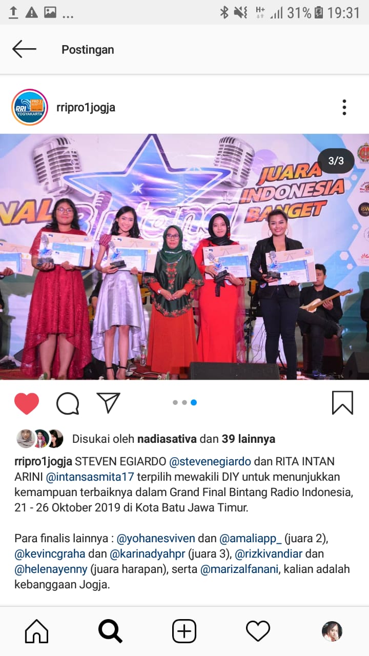 Foto Bintang Radio Indonesia 2019