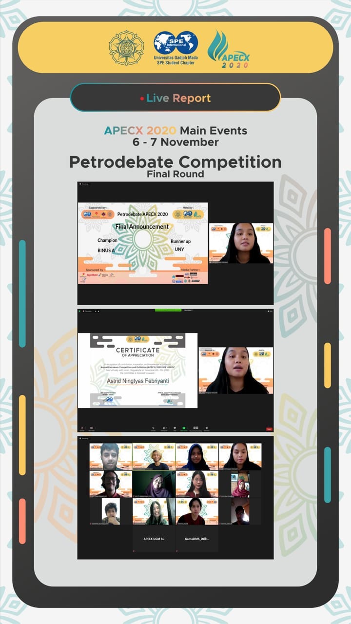 Foto Petrodebate Competition APECX 2020