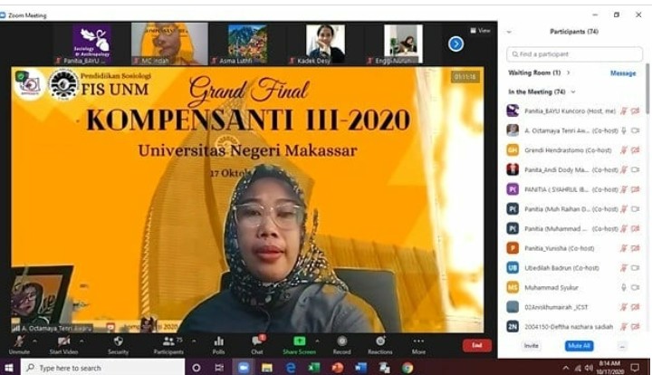Foto Lomba Video Analisis Sosial Kompetisi Nasional Mahasiswa Pendidikan Sosiologi dan Antropologi Indonesia (KOMPENSANTI) Tahun 2020