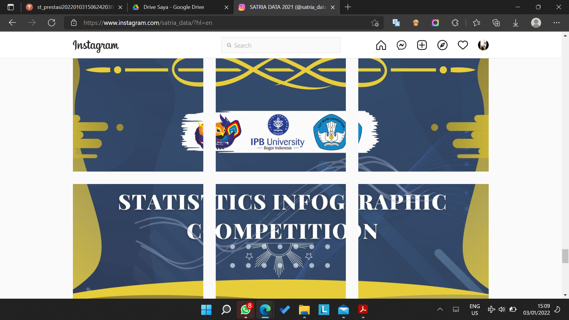 Foto Statistics Infographic Competition (SIC) Statistika Ria dan Festival Sains Data 2021