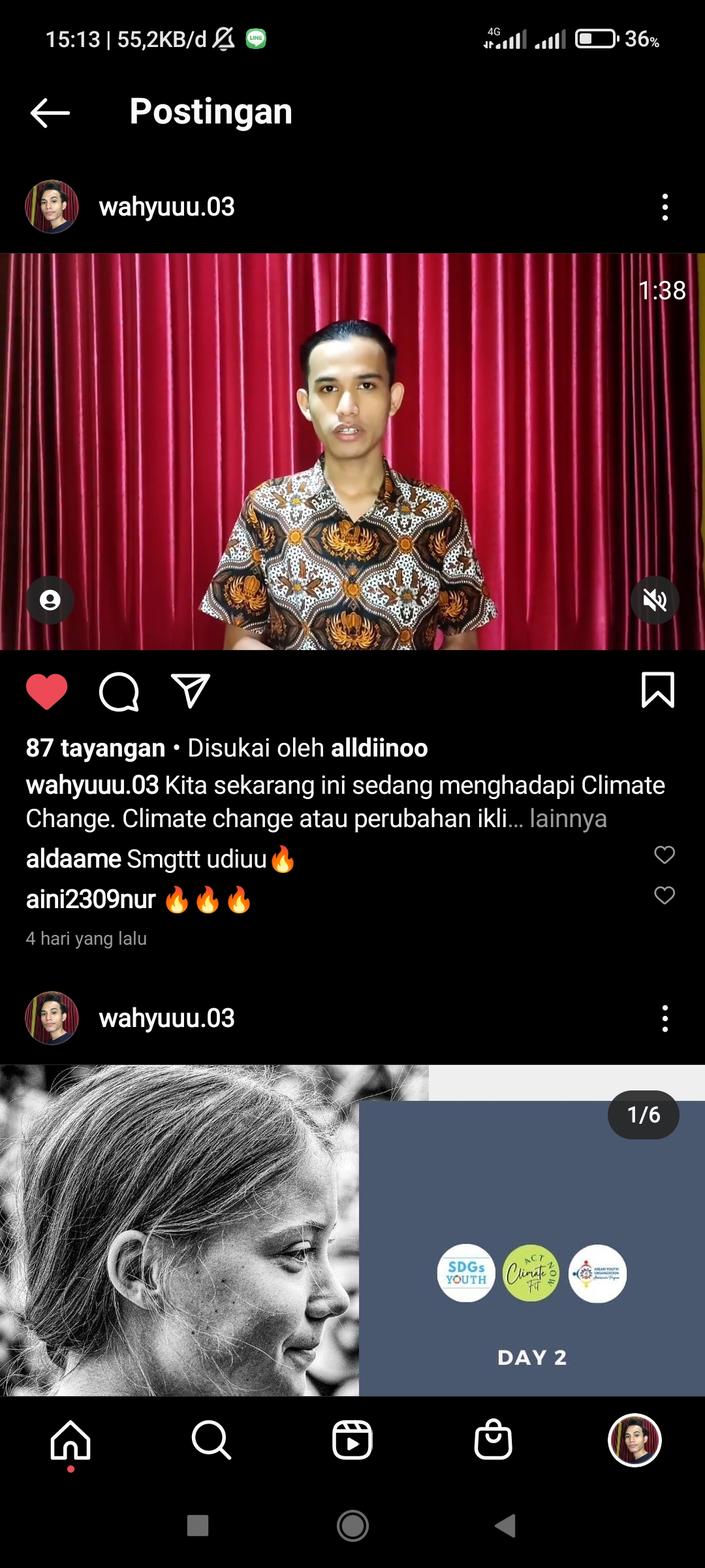 Foto Kampanye urgensi perubahan iklim di Indonesia