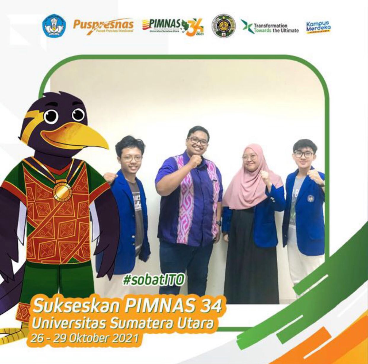 Foto Program Kreativitas Mahasiswa (PKM) dan Pekan Ilmiah Mahasiswa (PIMNAS) ke-34 dengan tema Menuju Indonesia Emas Melalui Kolaborasi untuk Inovasi dalam Bingkai Kearifan Lokal