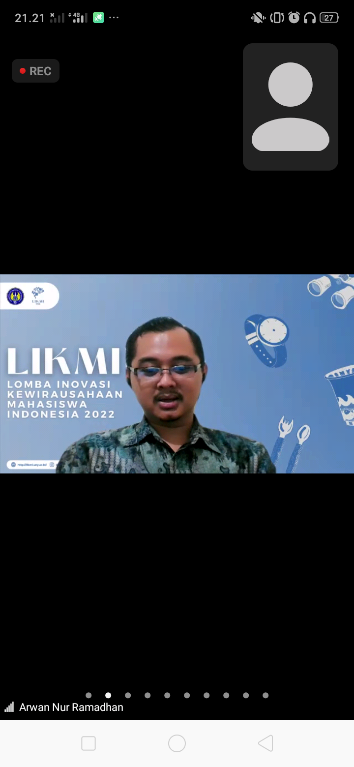 Foto Lomba Inovasi Kewirausahaan Mahasiswa Indonesia 2022 Universitas Negeri Yogyakarta