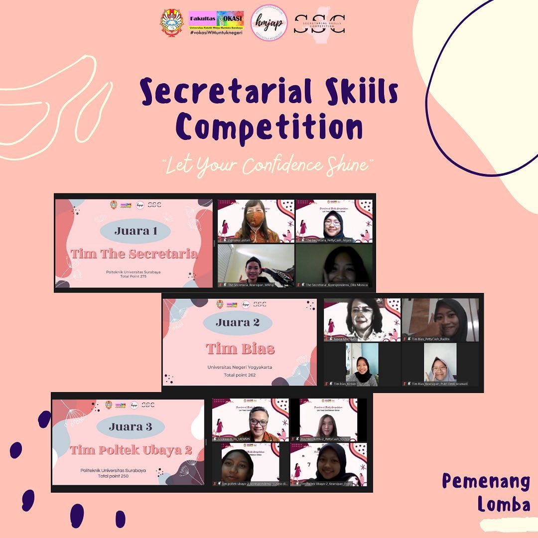 Foto Secretarial Skills Competition dengan tema 