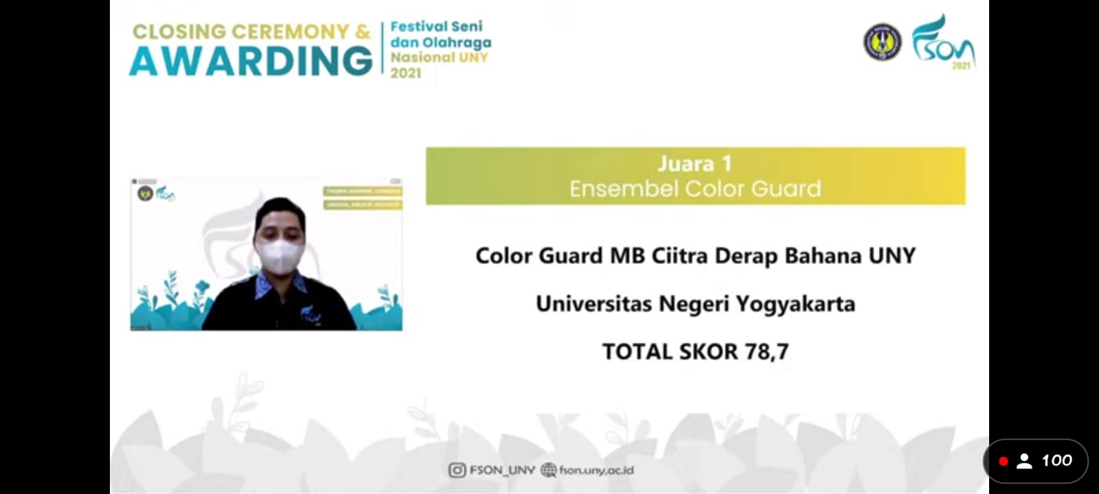 Foto  Festival Seni dan Olahraga Nasional Universitas Negeri Yogyakarta 2021