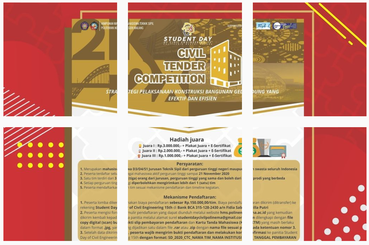 Foto Civil Tender Competition Student Day of Civil Engineering 15th