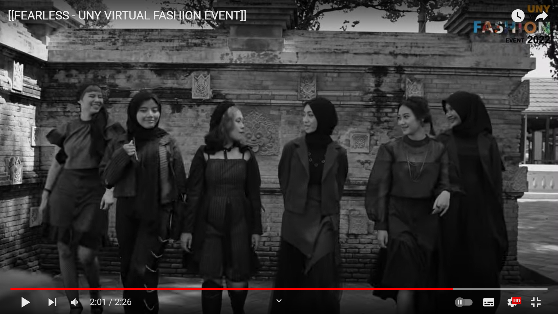 Foto UNY Virtual Fashion Event 2022