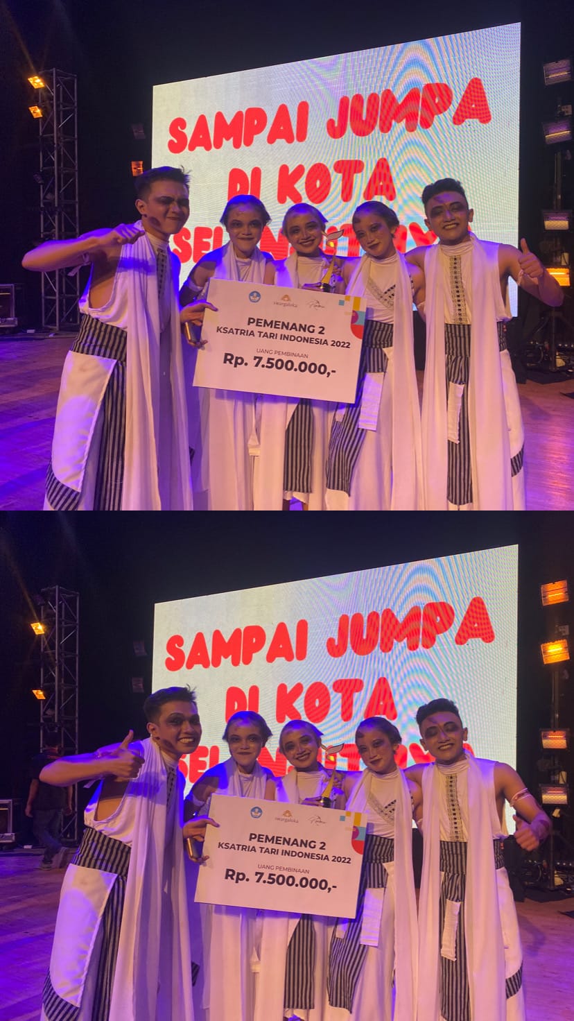 Foto Juara II Lomba Tari Kreasi Gaya Ksatria Se-Pulau Jawa dan Bali 2022
