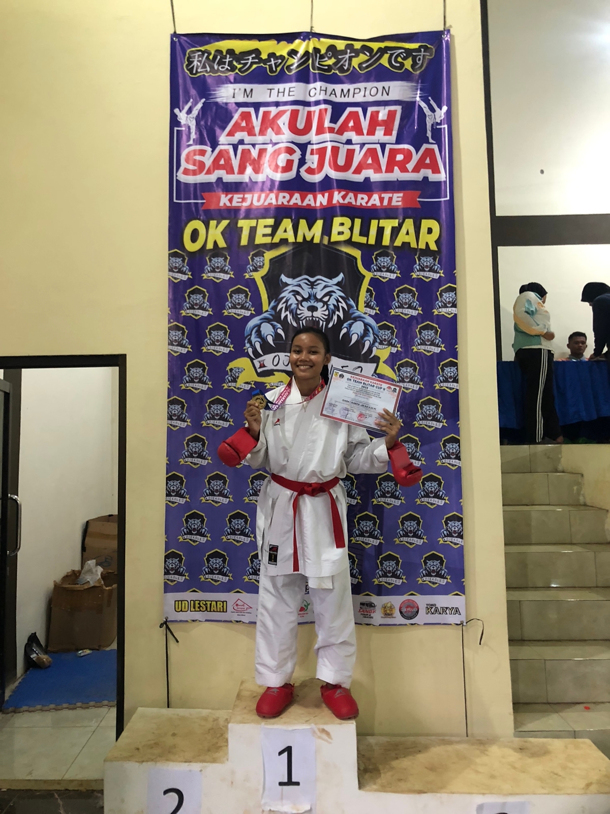 Foto Kejuaraan karate OK Team Blitar CUP II
