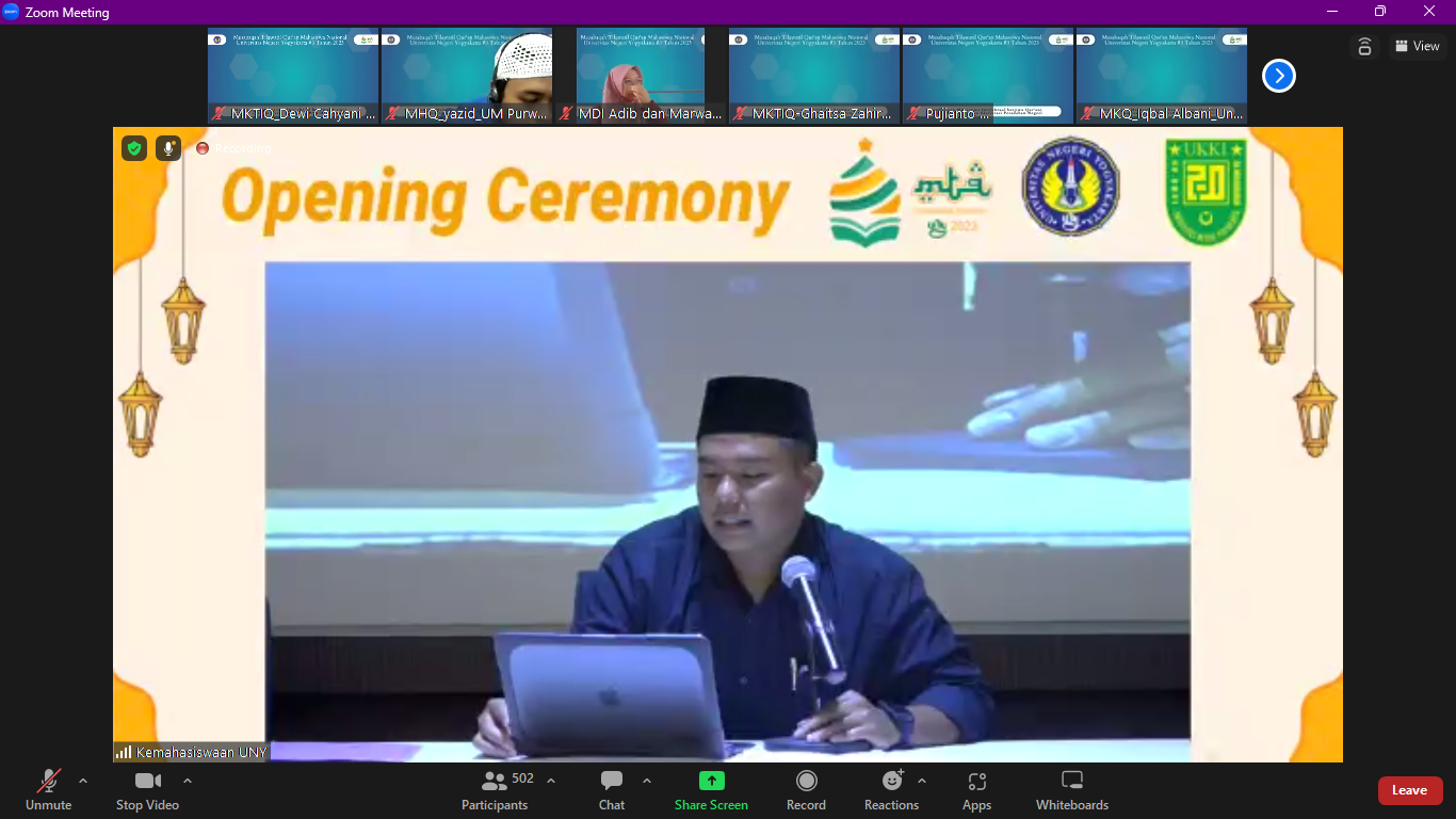 Foto Musabaqah Tilawatil Qur'an Mahasiswa Nasional  Universitas Negeri Yogyakarta #3 Tahun 2023 (MTQMN UNY 2023)
