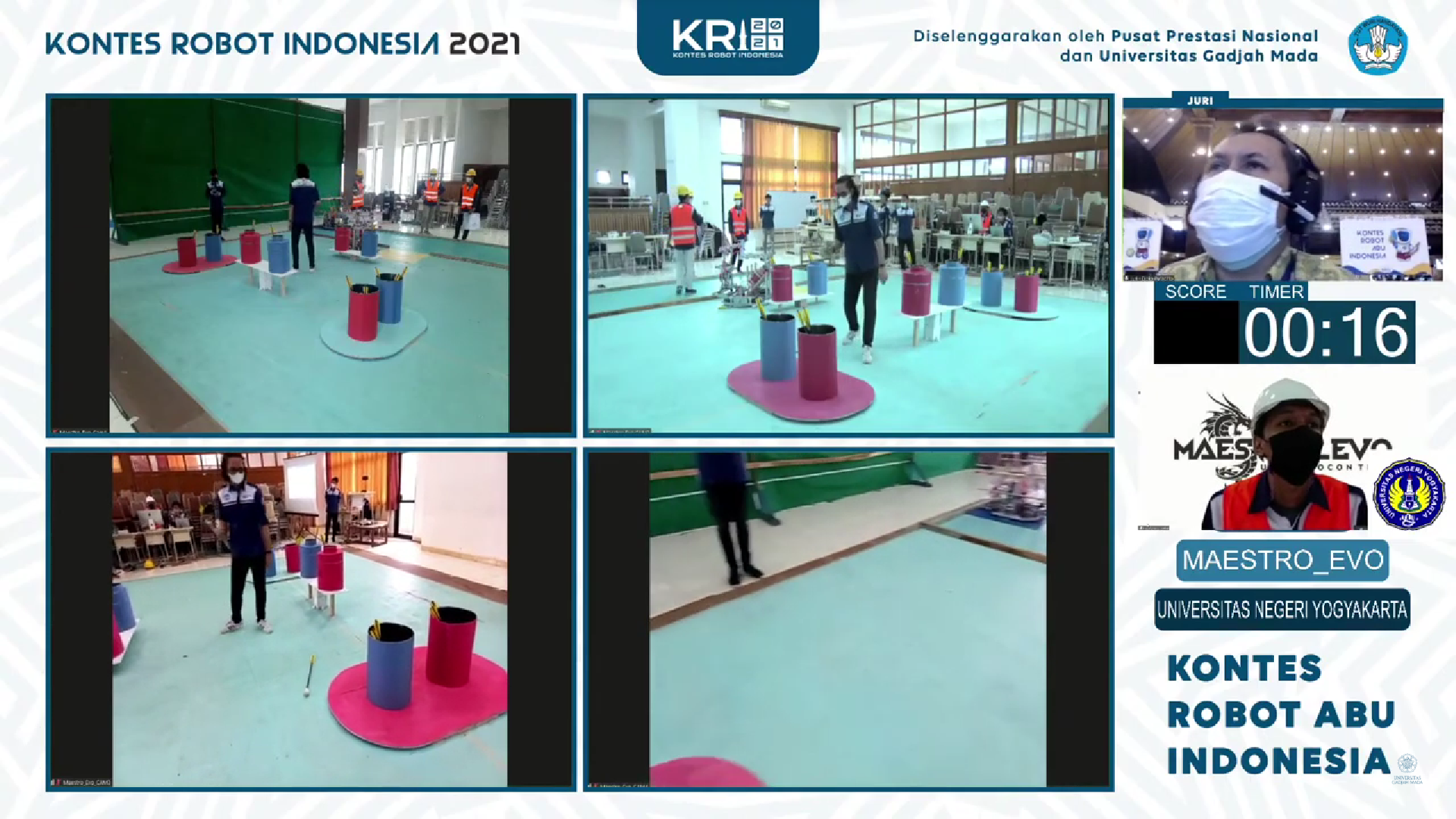 Foto Kontes Robot Abu Indonesia (KRAI) Tingkat Wilayah Tahun 2021