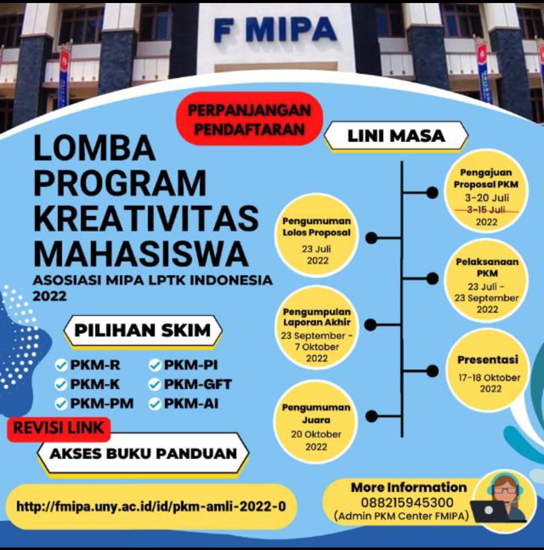 Foto Lomba Program Kreativitas Mahasiswa Asosiasi MIPA LPTK Indonesia 2022