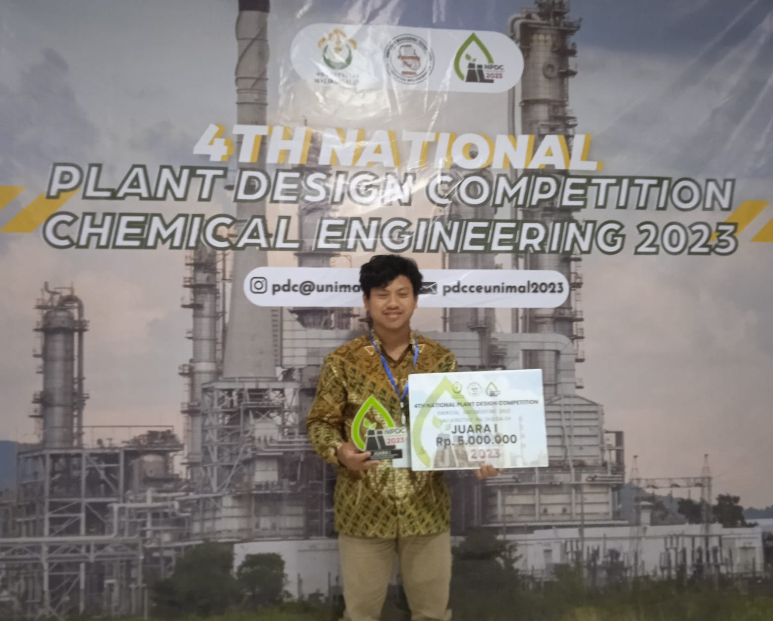 Foto National Plant DesIgn Competition Chemical Engineering 2023