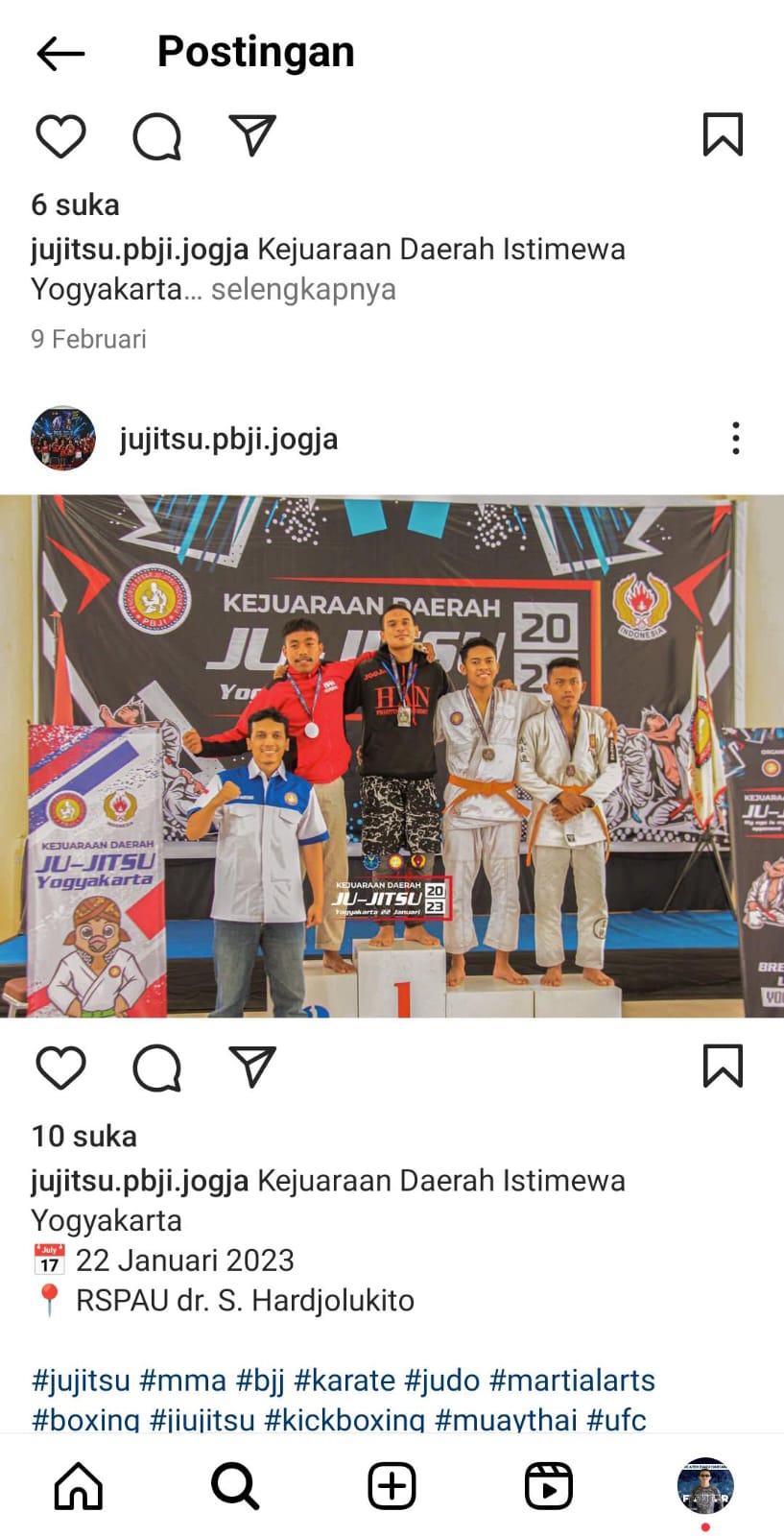 Foto Kejuaraan Daerah Jiu-Jitsu Yogyakarta