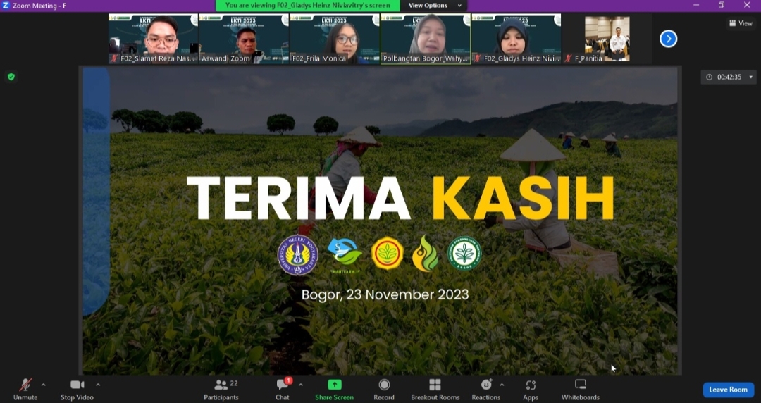 Foto Lomba Karya Tulis Nasional Mahasiswa Sistem Inovasi Pertanian dalam Rangka Meningkatkan Daya Saing Polbangtan Bogor